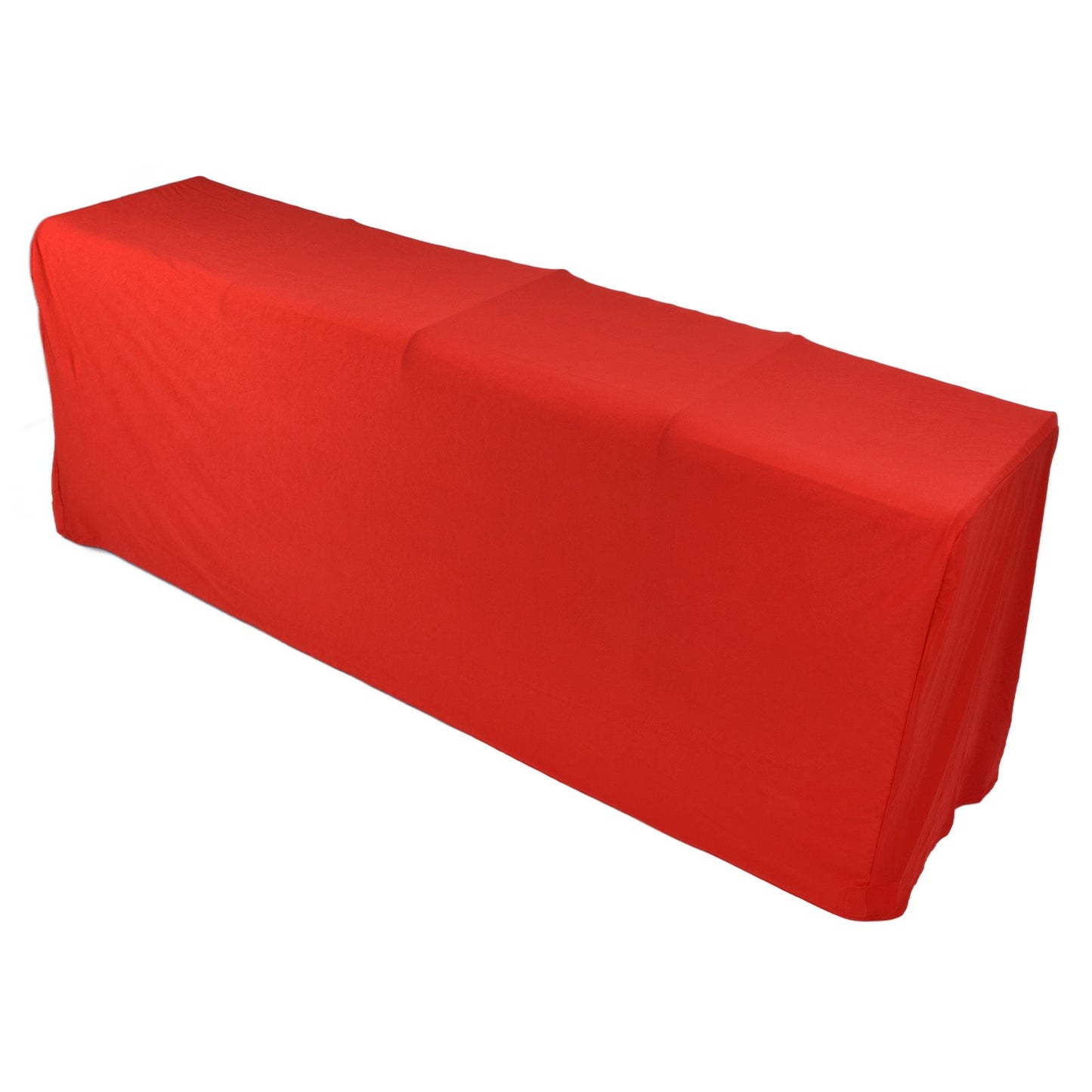 Stretch Spandex Table Cover Good Elasticity Washable Reusable Red Stretchable Tablecloth with 4 Pockets for V1294-YM0523-3118220044513