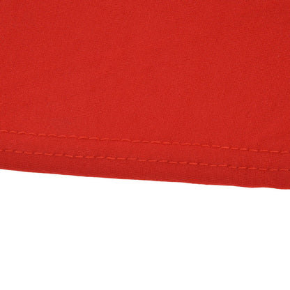 Stretch Spandex Table Cover Good Elasticity Washable Reusable Red Stretchable Tablecloth with 4 Pockets for V1294-YM0523-3118220044513