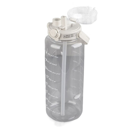 Large Water Bottle 2 Drinking Methods PC PP Material Clear Scale Portable Matte Large Water Jug with Straw V1294-YM0523-3118220046612