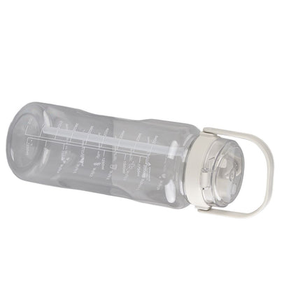 Large Water Bottle 2 Drinking Methods PC PP Material Clear Scale Portable Matte Large Water Jug with Straw V1294-YM0523-3118220046612