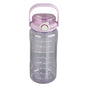 Large Water Bottle 2 Drinking Methods PC PP Material Clear Scale Portable Matte Large Water Jug with Straw V1294-YM0523-3118220046615