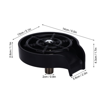 Cup Washer G1/2 Interface Quick Cleaning Detachable Kitchen Hotel Bar Wash Basin Press Glass Rinser for Bar V1294-YM0523-3118220047111