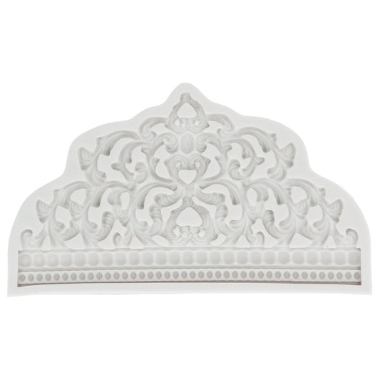 Crown Fondant Mold Large Crown Design Gray Food Grade Reusable Silicone High Temperature Resistan Odorless V1294-YM0523-3118220048311