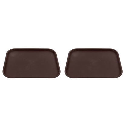 2Pcs Fast Food Tray Stackable Rectangular Light Weight Anti Slip PP Food Service Tray for Restaurants V1294-YM0523-3118220048513