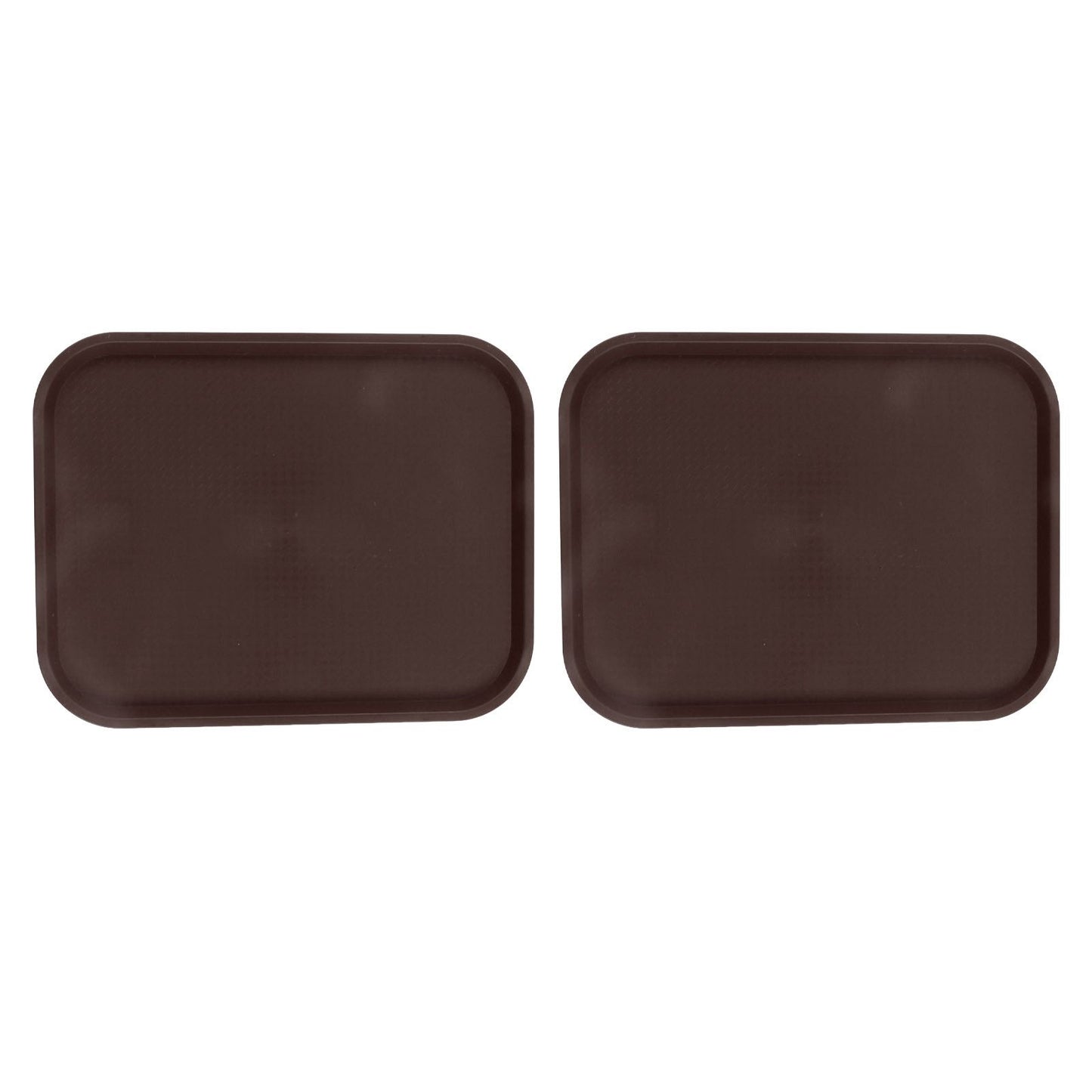 2Pcs Fast Food Tray Stackable Rectangular Light Weight Anti Slip PP Food Service Tray for Restaurants V1294-YM0523-3118220048513