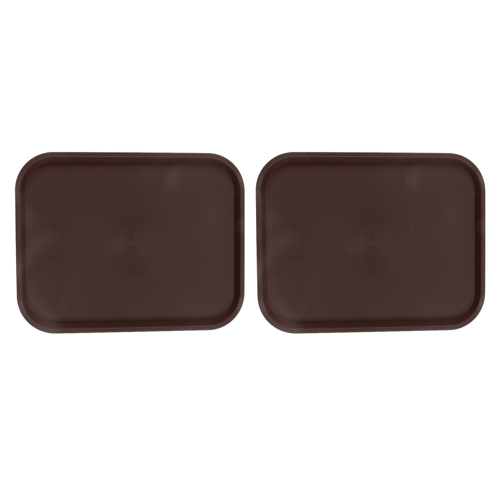 2Pcs Fast Food Tray Stackable Rectangular Light Weight Anti Slip PP Food Service Tray for Restaurants V1294-YM0523-3118220048513