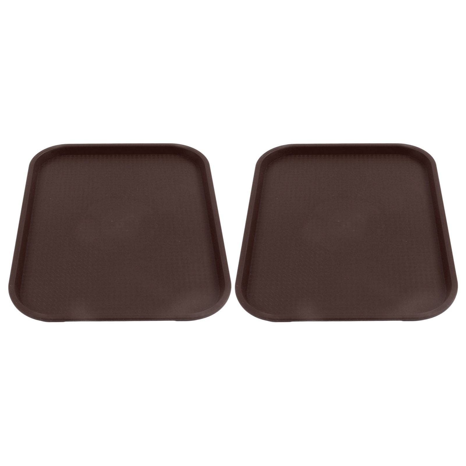 2Pcs Fast Food Tray Stackable Rectangular Light Weight Anti Slip PP Food Service Tray for Restaurants V1294-YM0523-3118220048513