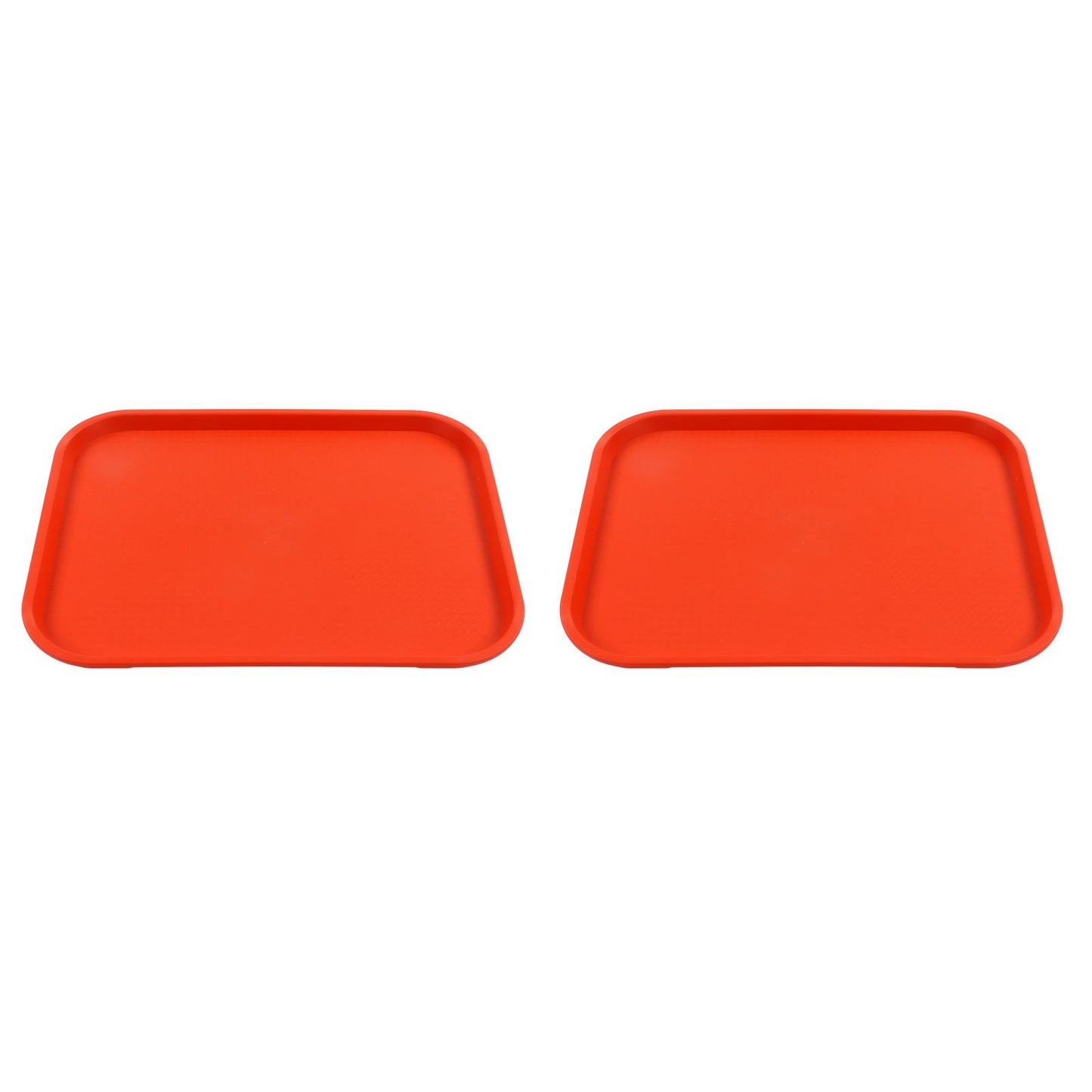2Pcs Fast Food Tray Stackable Rectangular Light Weight Anti Slip PP Food Service Tray for Restaurants V1294-YM0523-3118220048514