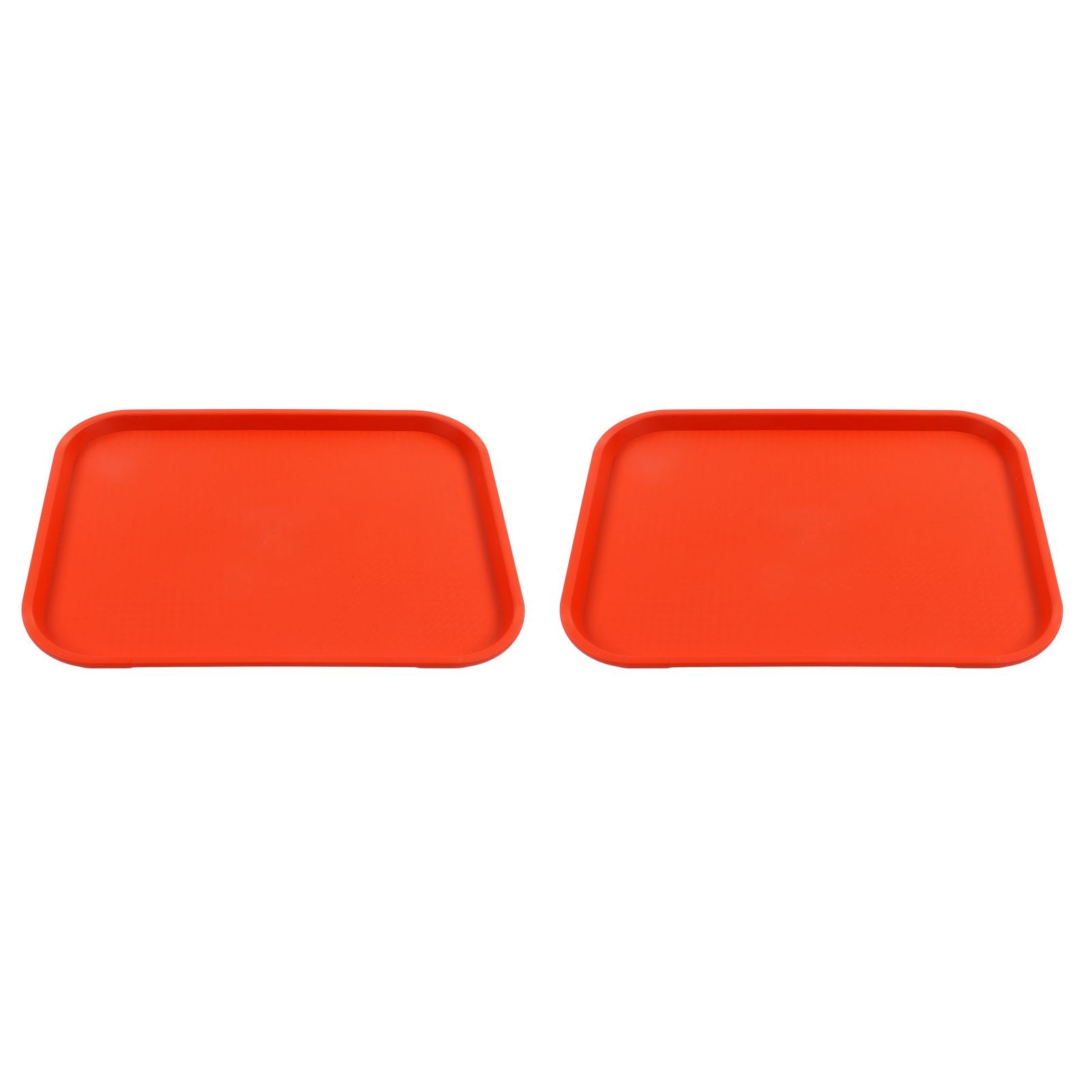 2Pcs Fast Food Tray Stackable Rectangular Light Weight Anti Slip PP Food Service Tray for Restaurants V1294-YM0523-3118220048514
