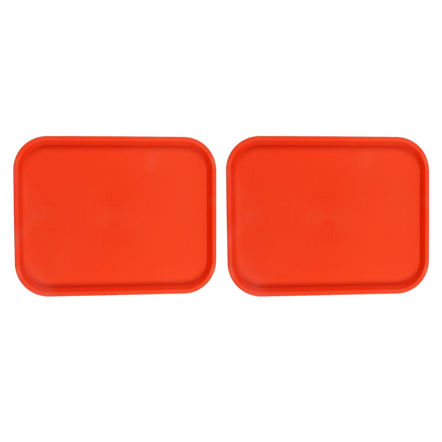 2Pcs Fast Food Tray Stackable Rectangular Light Weight Anti Slip PP Food Service Tray for Restaurants V1294-YM0523-3118220048514