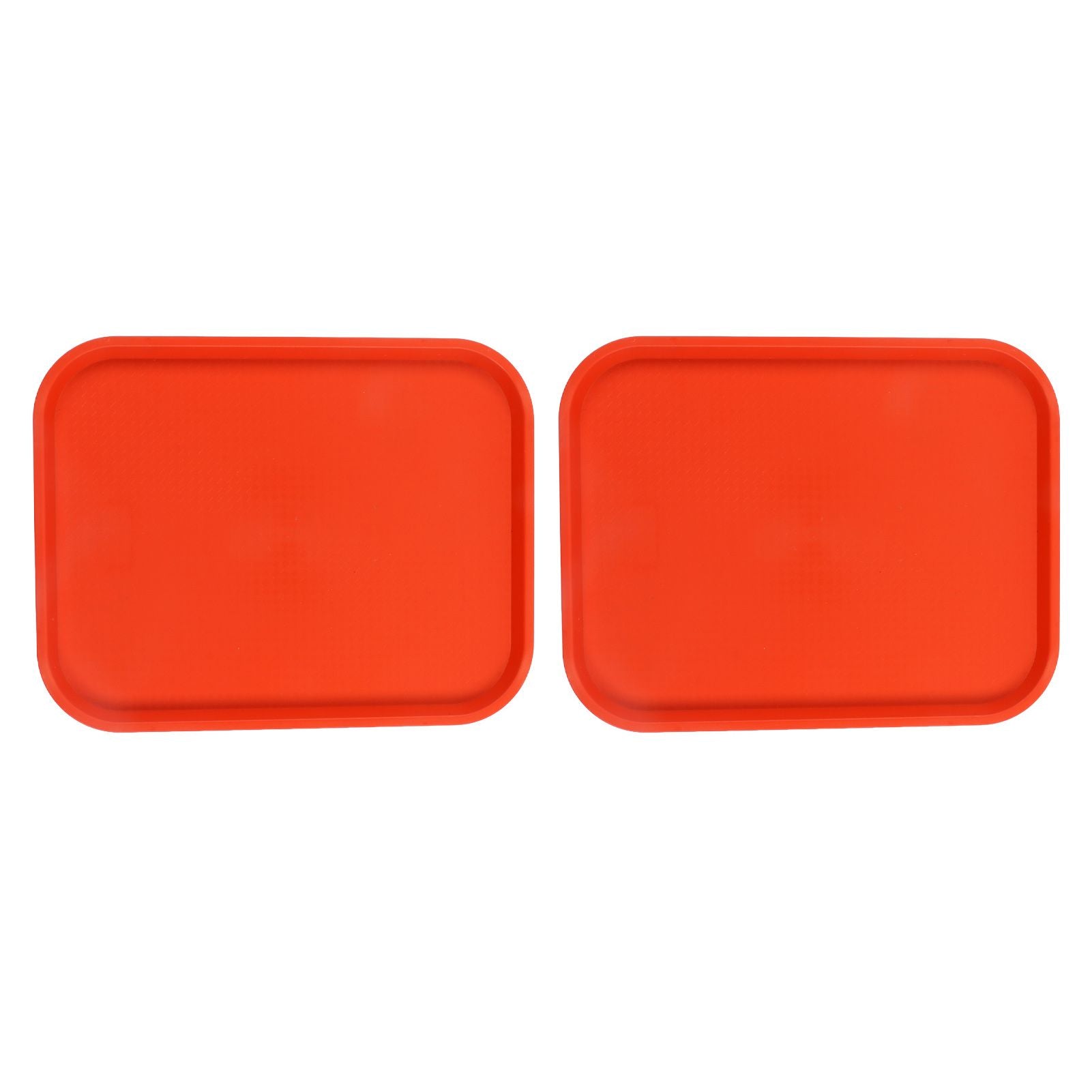 2Pcs Fast Food Tray Stackable Rectangular Light Weight Anti Slip PP Food Service Tray for Restaurants V1294-YM0523-3118220048514