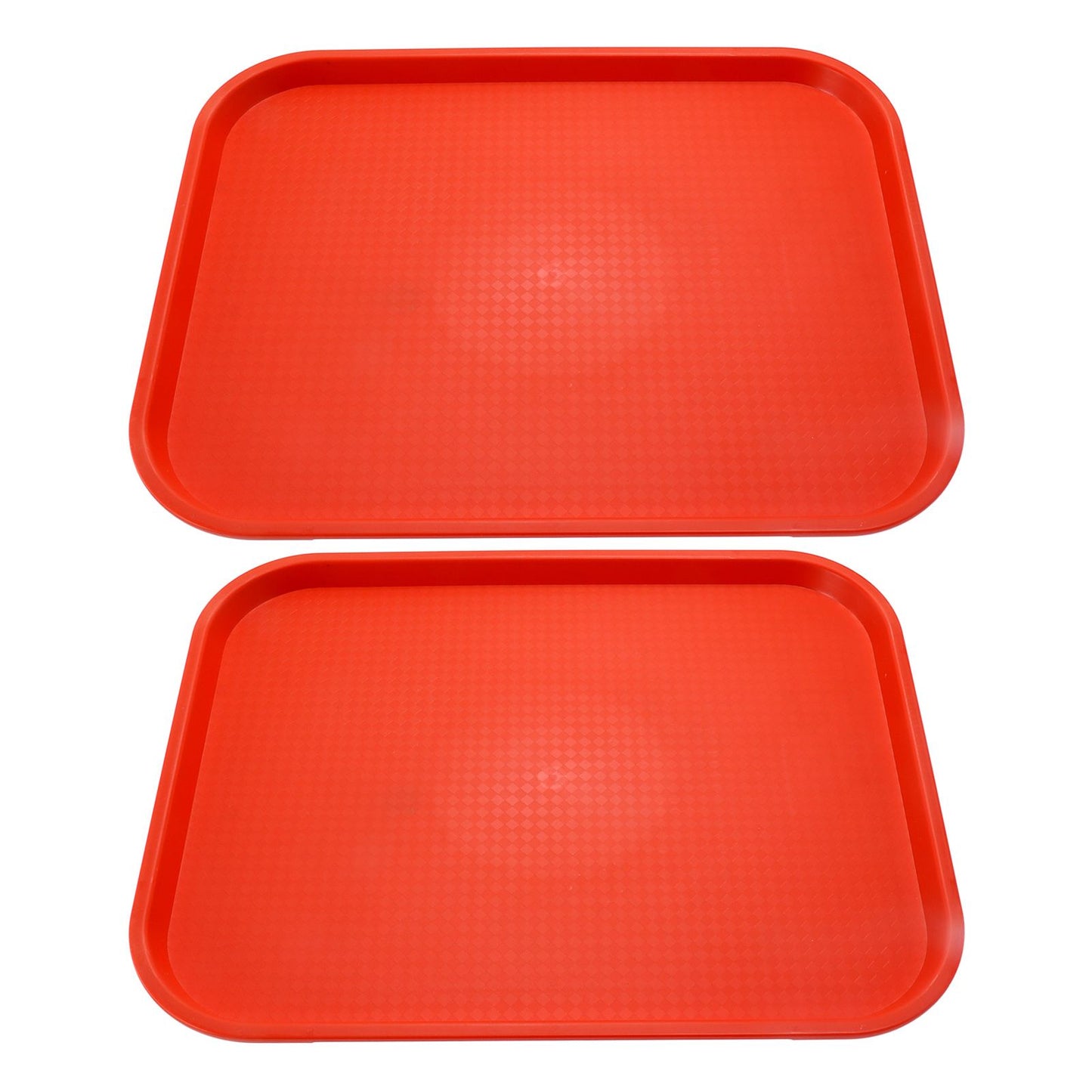 2Pcs Fast Food Tray Stackable Rectangular Light Weight Anti Slip PP Food Service Tray for Restaurants V1294-YM0523-3118220048514