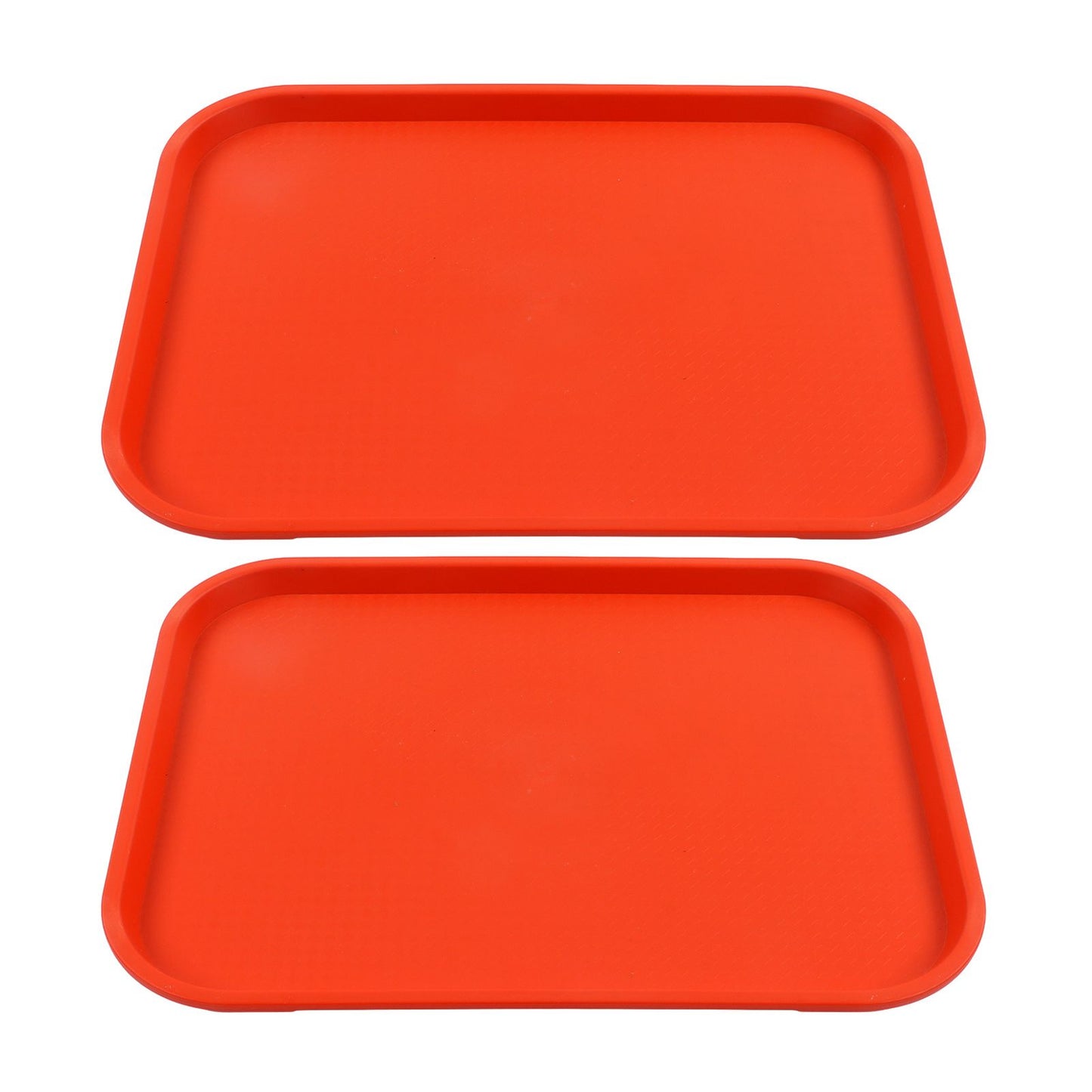 2Pcs Fast Food Tray Stackable Rectangular Light Weight Anti Slip PP Food Service Tray for Restaurants V1294-YM0523-3118220048514