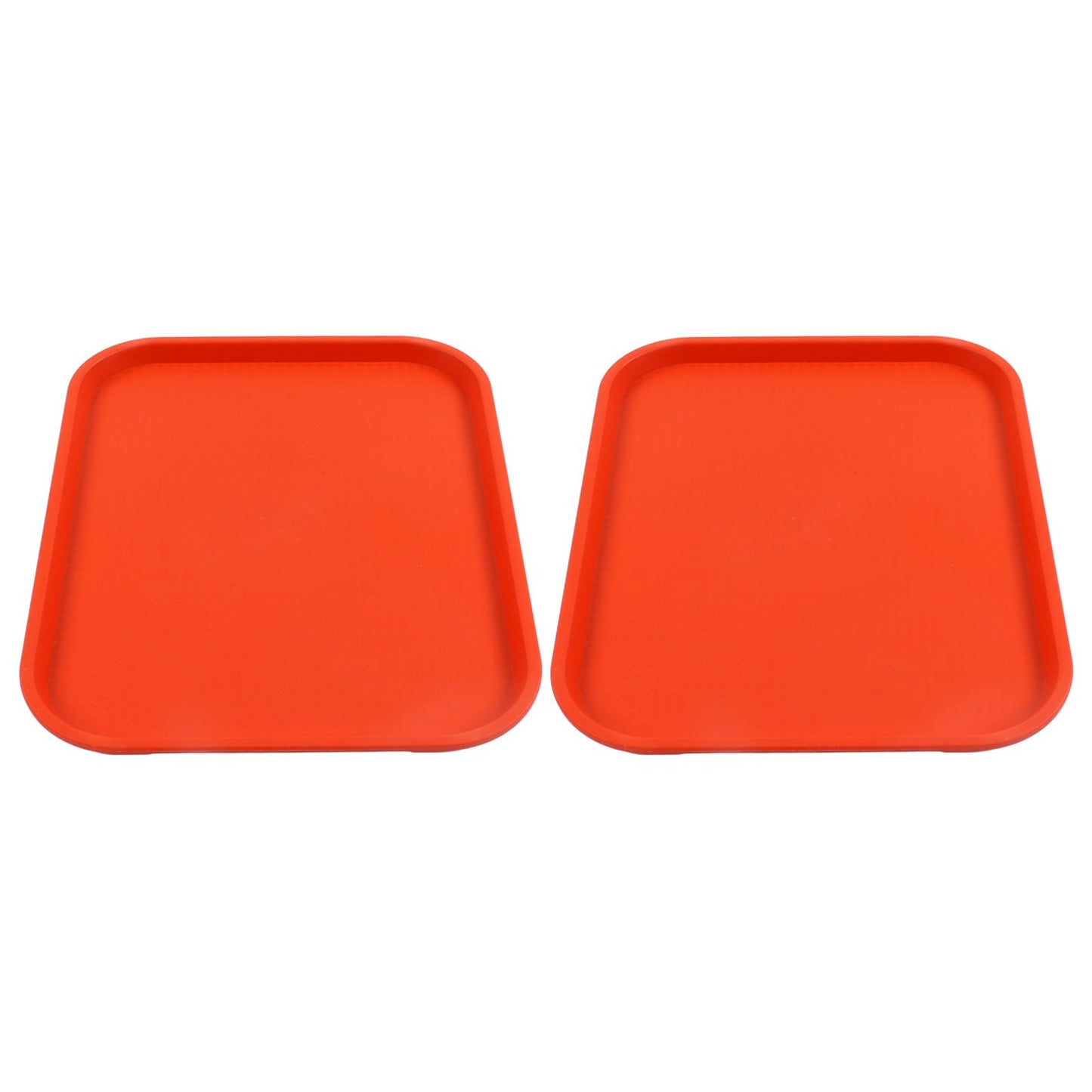 2Pcs Fast Food Tray Stackable Rectangular Light Weight Anti Slip PP Food Service Tray for Restaurants V1294-YM0523-3118220048514