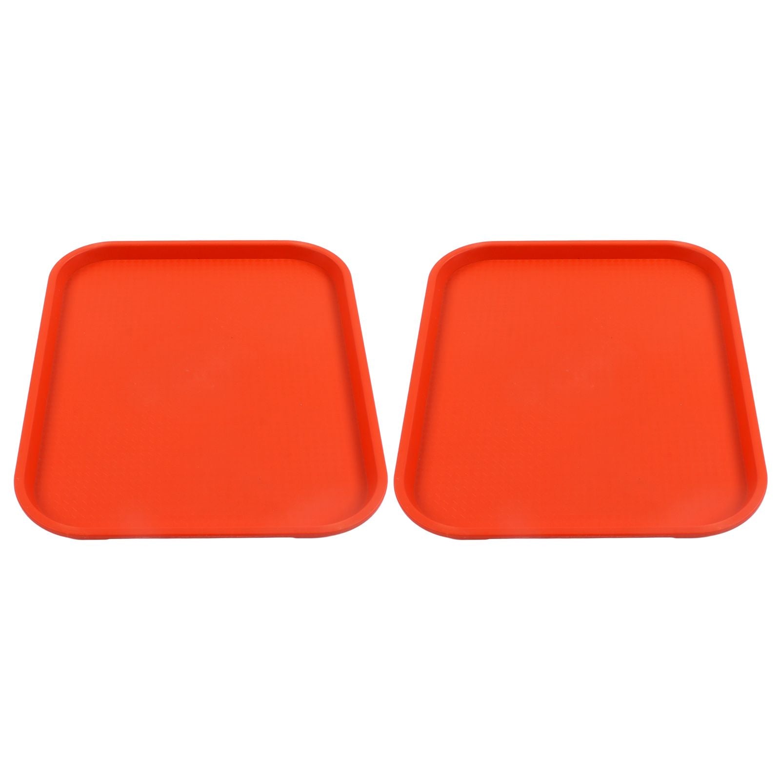 2Pcs Fast Food Tray Stackable Rectangular Light Weight Anti Slip PP Food Service Tray for Restaurants V1294-YM0523-3118220048514