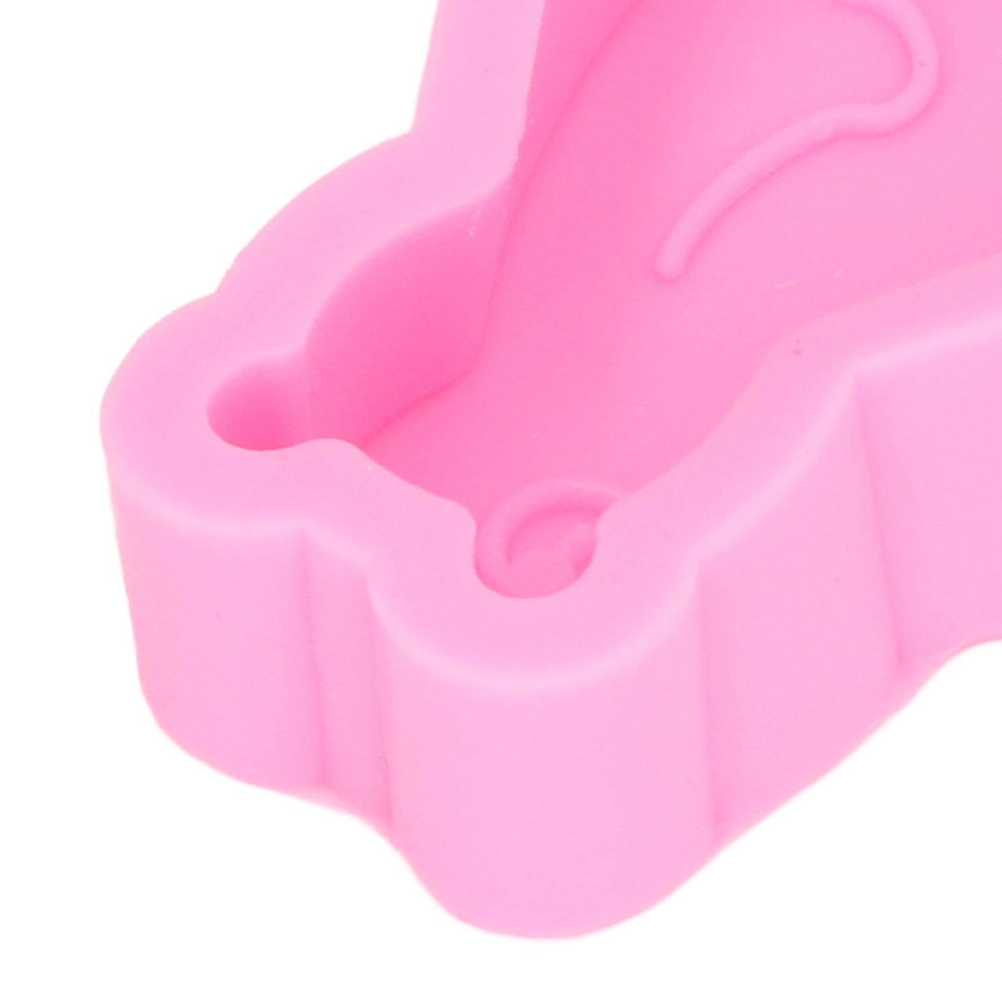 2Pcs Silicone Mold Cute Bear Shape Easy Demoulding Flexible Soft Baking Mold for DIY Cake Fondant Chocolate V1294-YM0523-3118220048811