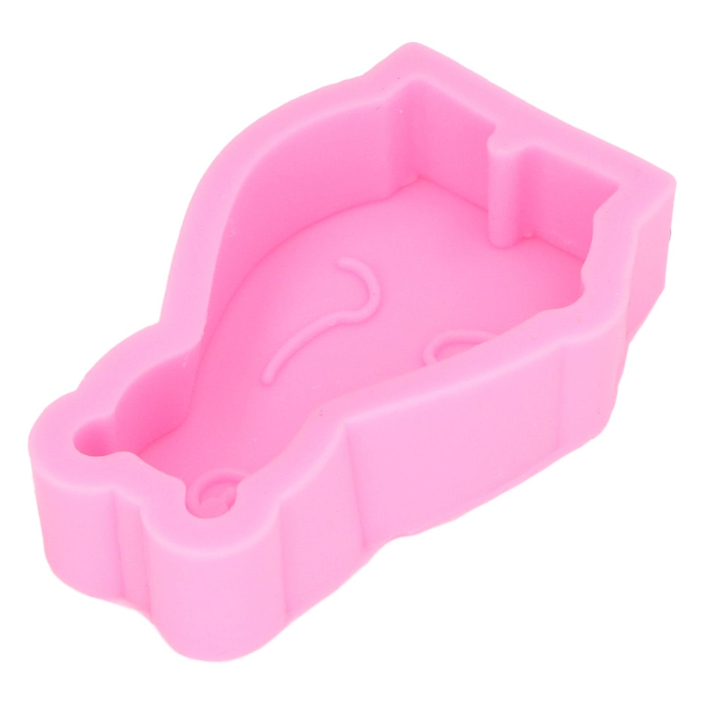 2Pcs Silicone Mold Cute Bear Shape Easy Demoulding Flexible Soft Baking Mold for DIY Cake Fondant Chocolate V1294-YM0523-3118220048811