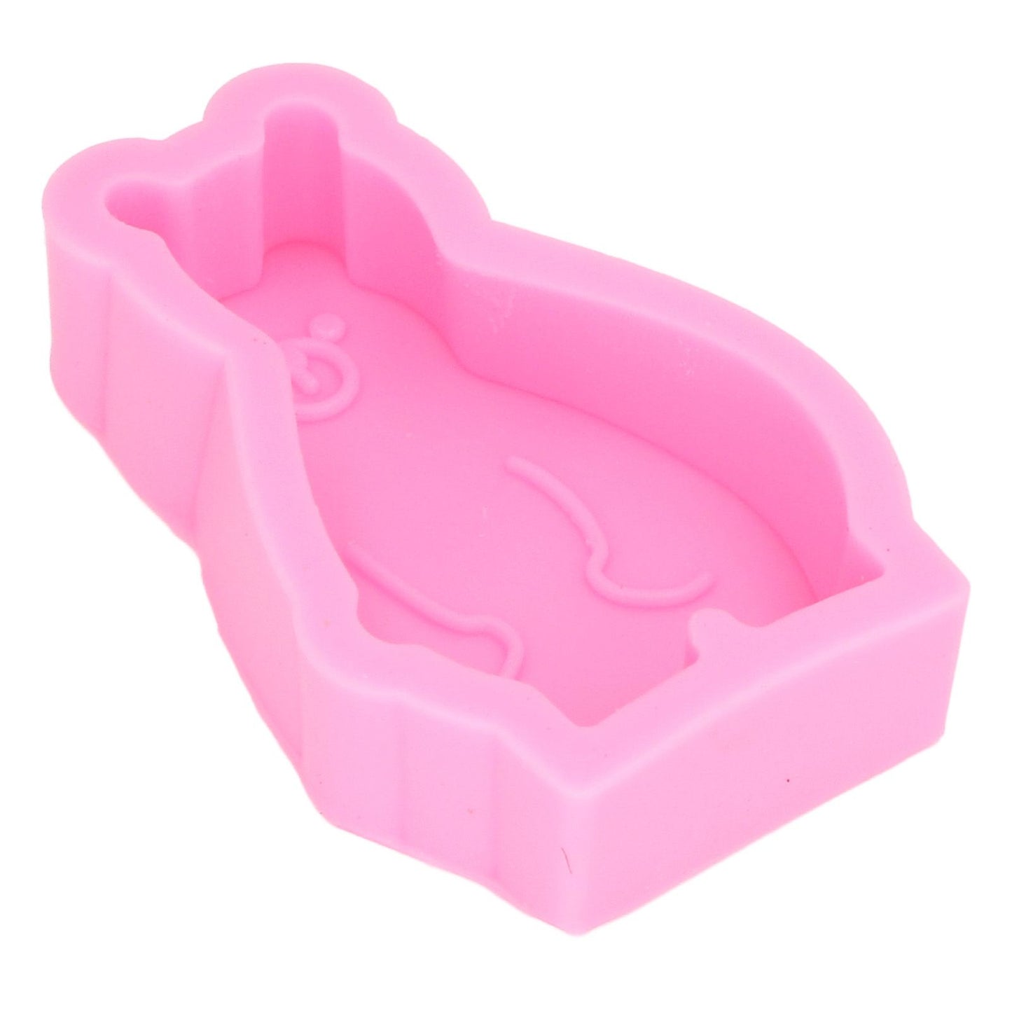 2Pcs Silicone Mold Cute Bear Shape Easy Demoulding Flexible Soft Baking Mold for DIY Cake Fondant Chocolate V1294-YM0523-3118220048811