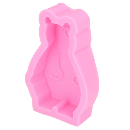 2Pcs Silicone Mold Cute Bear Shape Easy Demoulding Flexible Soft Baking Mold for DIY Cake Fondant Chocolate V1294-YM0523-3118220048811