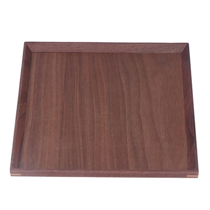 Wooden Tray Quadrate Shape Black Walnut Retro Classic Chinese Style Decorative Serving Tray for Tableware M V1294-YM0523-3118220049012