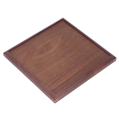 Wooden Tray Quadrate Shape Black Walnut Retro Classic Chinese Style Decorative Serving Tray for Tableware M V1294-YM0523-3118220049012