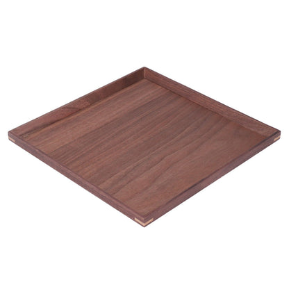 Wooden Tray Quadrate Shape Black Walnut Retro Classic Chinese Style Decorative Serving Tray for Tableware M V1294-YM0523-3118220049012