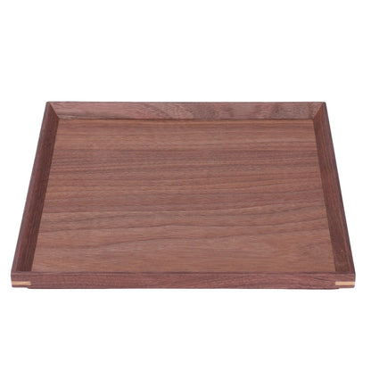 Wooden Tray Quadrate Shape Black Walnut Retro Classic Chinese Style Decorative Serving Tray for Tableware M V1294-YM0523-3118220049012
