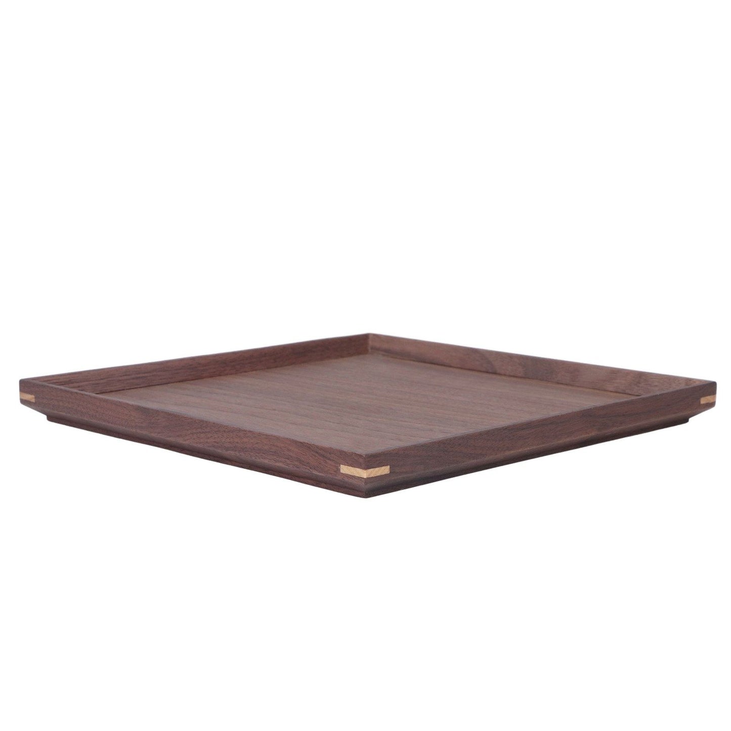 Wooden Tray Quadrate Shape Black Walnut Retro Classic Chinese Style Decorative Serving Tray for Tableware M V1294-YM0523-3118220049012