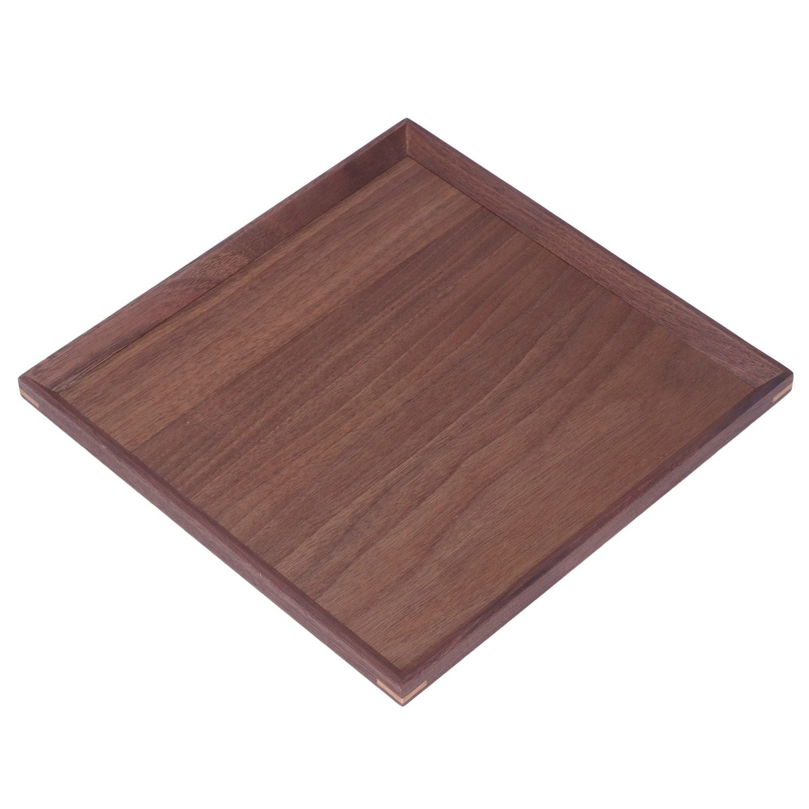 Wooden Tray Quadrate Shape Black Walnut Retro Classic Chinese Style Decorative Serving Tray for Tableware M V1294-YM0523-3118220049012
