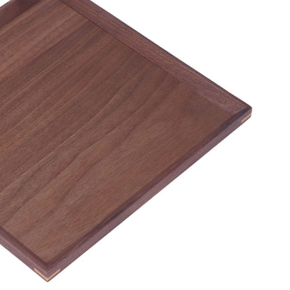 Wooden Tray Quadrate Shape Black Walnut Retro Classic Chinese Style Decorative Serving Tray for Tableware M V1294-YM0523-3118220049012