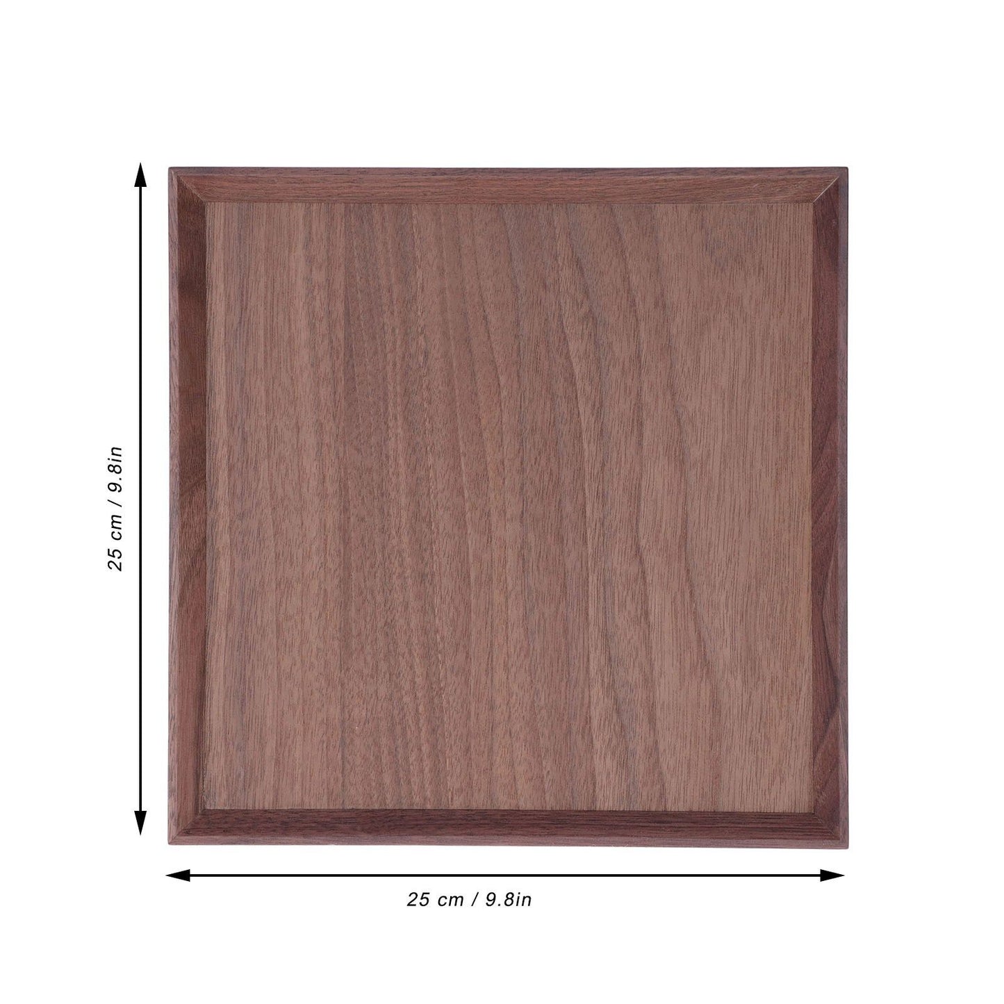 Wooden Tray Quadrate Shape Black Walnut Retro Classic Chinese Style Decorative Serving Tray for Tableware M V1294-YM0523-3118220049012