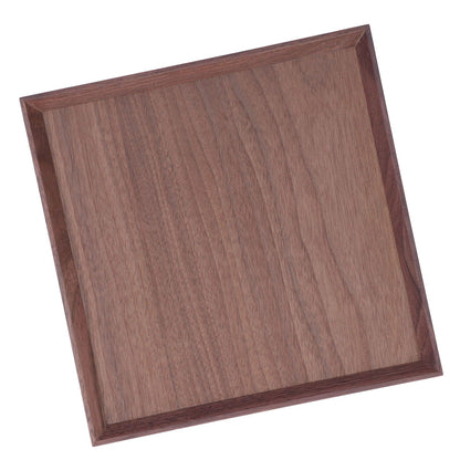Wooden Tray Quadrate Shape Black Walnut Retro Classic Chinese Style Decorative Serving Tray for Tableware M V1294-YM0523-3118220049012
