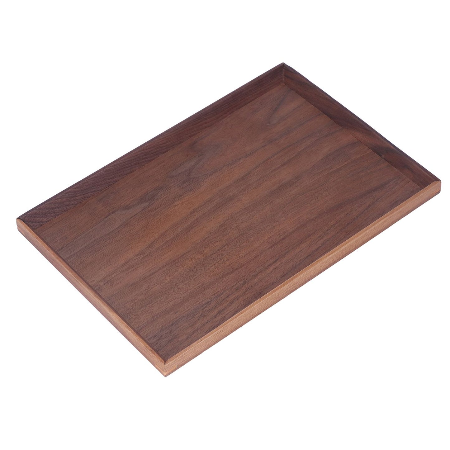 Walnut Wooden Tray Rectangle Serving Tray Tenon Structure Chinese For Tea Fruit Dessert Bread S V1294-YM0523-3118220049111