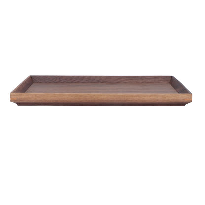 Walnut Wooden Tray Rectangle Serving Tray Tenon Structure Chinese For Tea Fruit Dessert Bread L V1294-YM0523-3118220049113