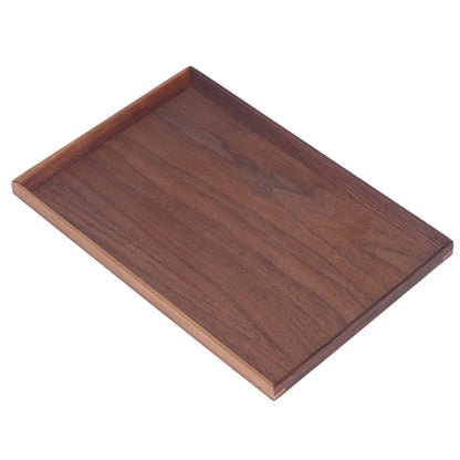 Walnut Wooden Tray Rectangle Serving Tray Tenon Structure Chinese For Tea Fruit Dessert Bread L V1294-YM0523-3118220049113