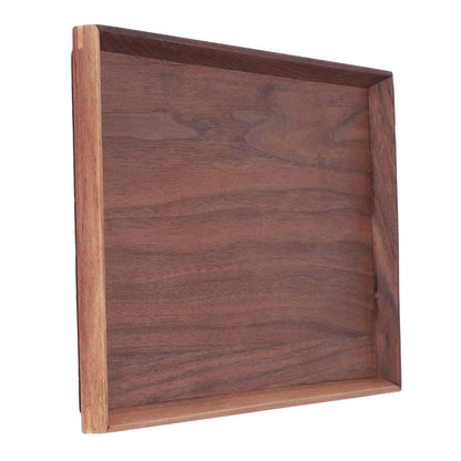Walnut Wooden Tray Rectangle Serving Tray Tenon Structure Chinese For Tea Fruit Dessert Bread L V1294-YM0523-3118220049113