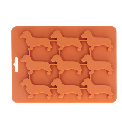 Silicone Ice Cube Trays Dog Shaped Silicone Ice Cube Mold for Chocolate Crayons Candles Yoghurt V1294-YM0523-3118220050411