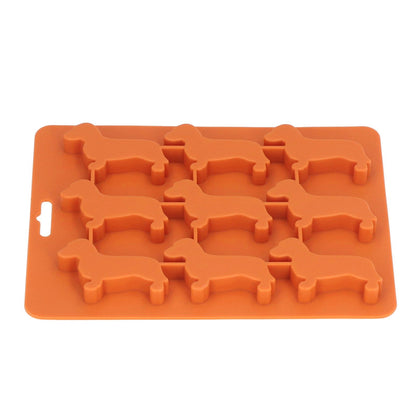 Silicone Ice Cube Trays Dog Shaped Silicone Ice Cube Mold for Chocolate Crayons Candles Yoghurt V1294-YM0523-3118220050411
