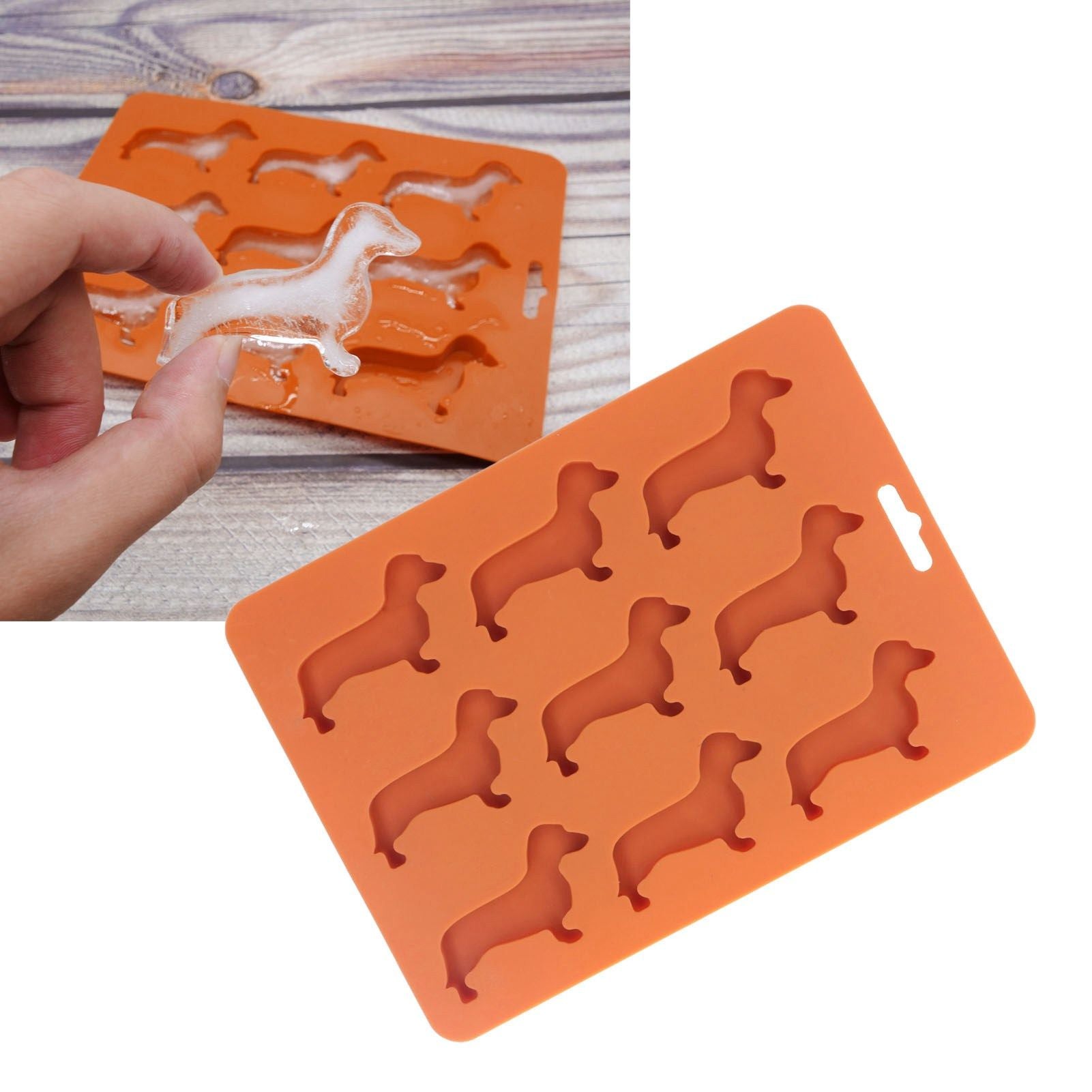 Silicone Ice Cube Trays Dog Shaped Silicone Ice Cube Mold for Chocolate Crayons Candles Yoghurt V1294-YM0523-3118220050411