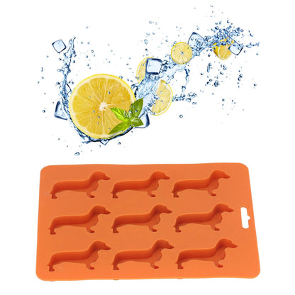 Silicone Ice Cube Trays Dog Shaped Silicone Ice Cube Mold for Chocolate Crayons Candles Yoghurt V1294-YM0523-3118220050411