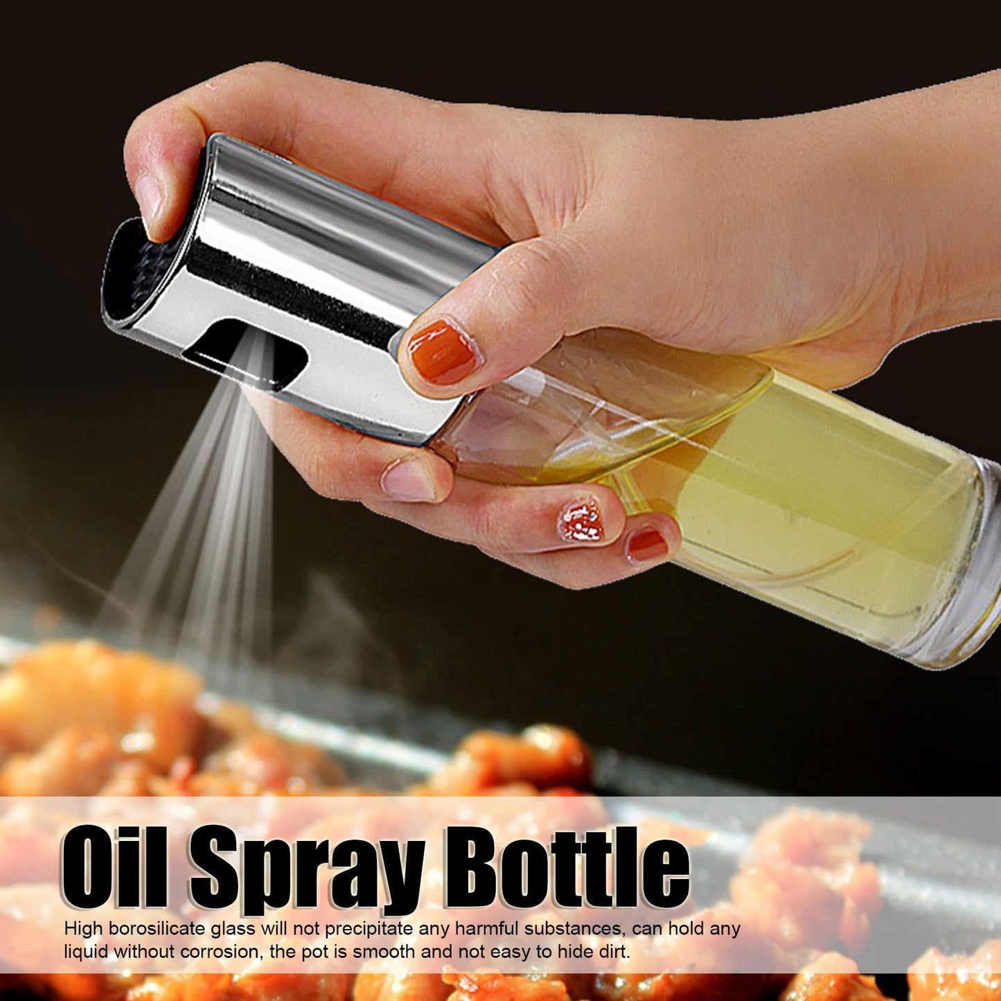 Oil Spray Bottle Versatile Olive Oil Sprayer Mister for Cooking Baking Roasting Grilling V1294-YM0523-3118220051411