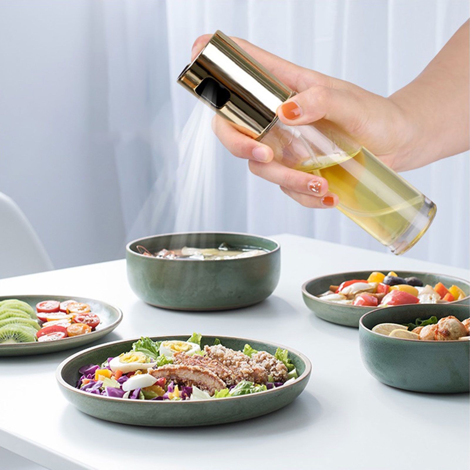 Oil Spray Bottle Versatile Olive Oil Sprayer Mister for Cooking Baking Roasting Grilling V1294-YM0523-3118220051411