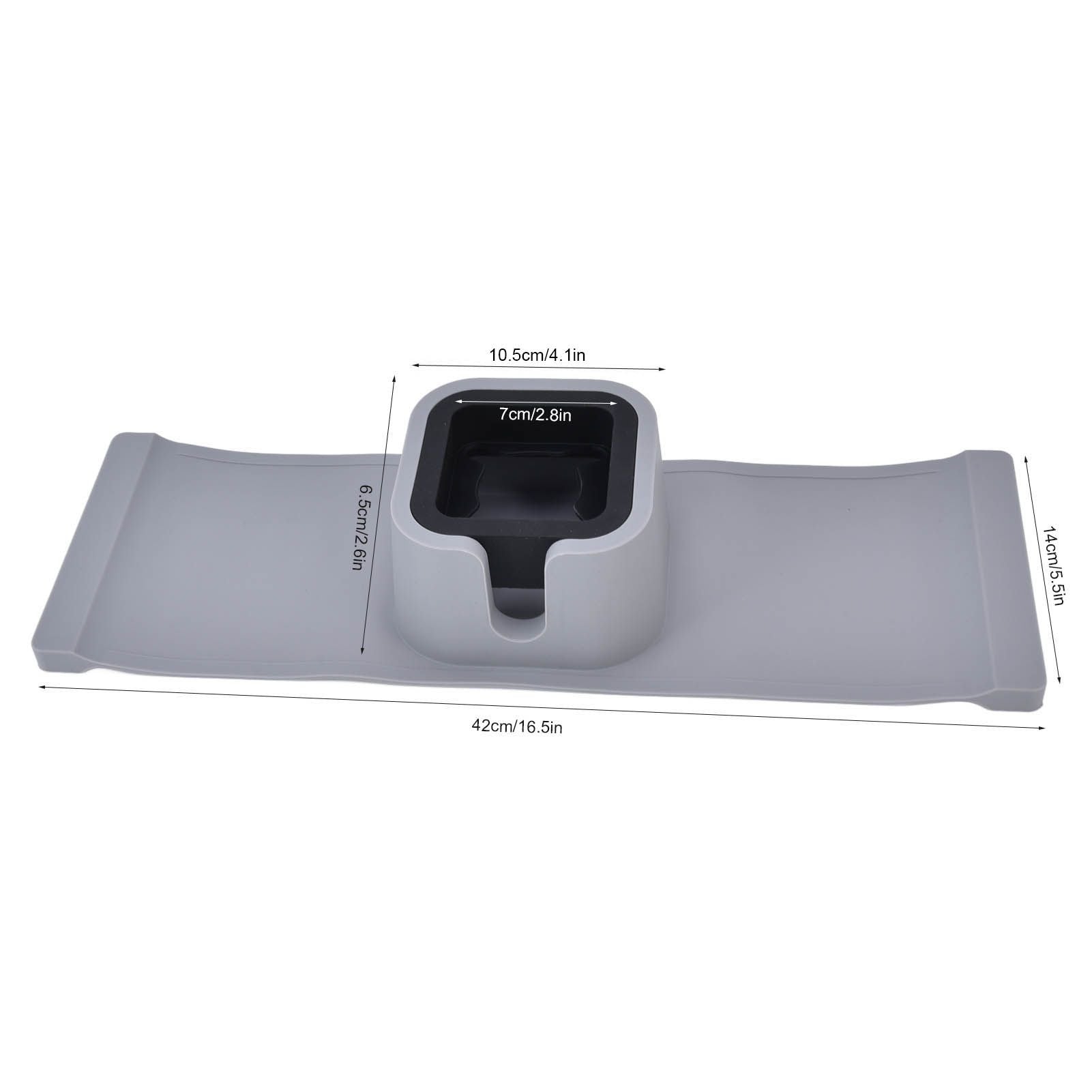 Cup Holder Couch Arm Cup Holder Sofa Arm Cup Tray Silicone Body for Living Room Balcony Gray V1294-YM0523-3118220051511