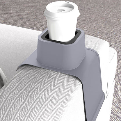 Cup Holder Couch Arm Cup Holder Sofa Arm Cup Tray Silicone Body for Living Room Balcony Gray V1294-YM0523-3118220051511