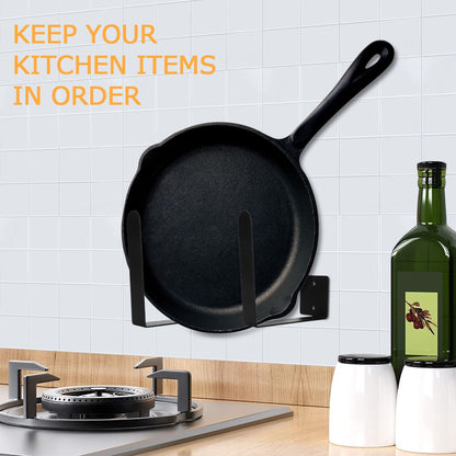 Wall Pot Lid Holder Rust Proof Hanging Cutting Board Storage Rack for Kitchen Utensil V1294-YM0523-3118220051711
