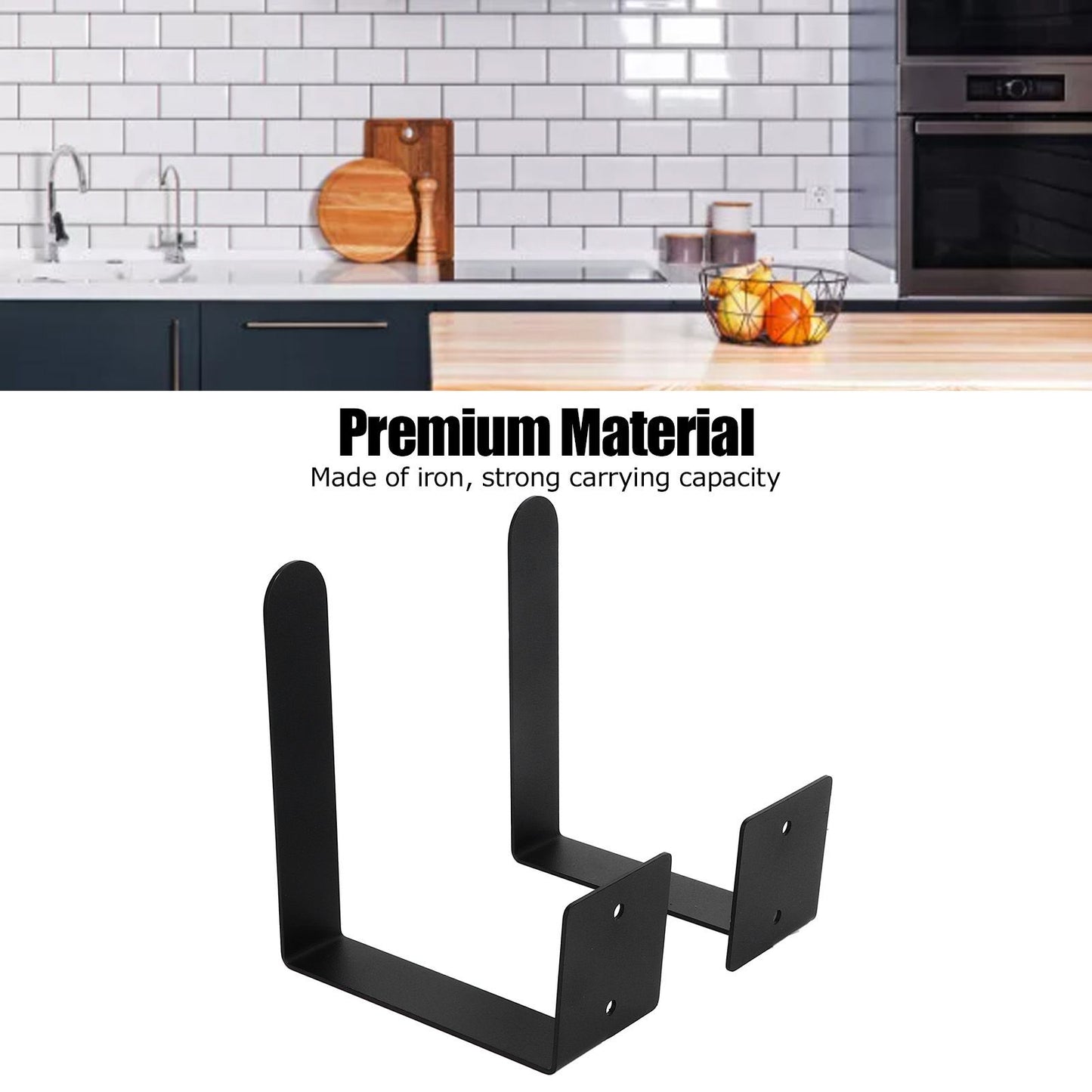Wall Pot Lid Holder Rust Proof Hanging Cutting Board Storage Rack for Kitchen Utensil V1294-YM0523-3118220051711