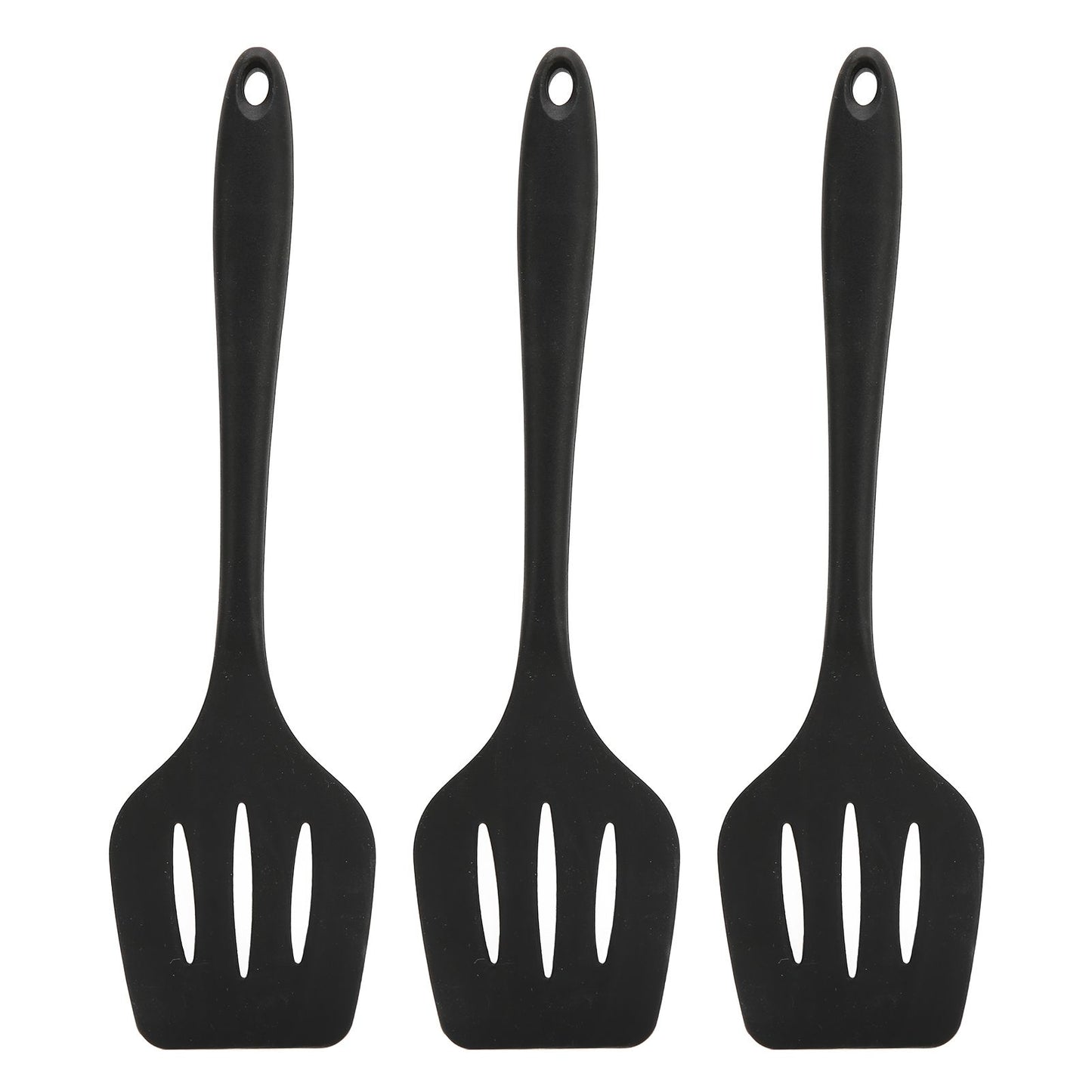 3Pcs Silicone Spatula Easy Cleaning Odorless Food Grade Silicone Slotted Turner Spatula Multifunctional V1294-YM0523-3118220053211