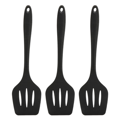 3Pcs Silicone Spatula Easy Cleaning Odorless Food Grade Silicone Slotted Turner Spatula Multifunctional V1294-YM0523-3118220053211
