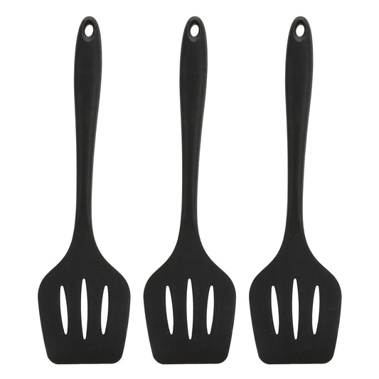3Pcs Silicone Spatula Easy Cleaning Odorless Food Grade Silicone Slotted Turner Spatula Multifunctional V1294-YM0523-3118220053211