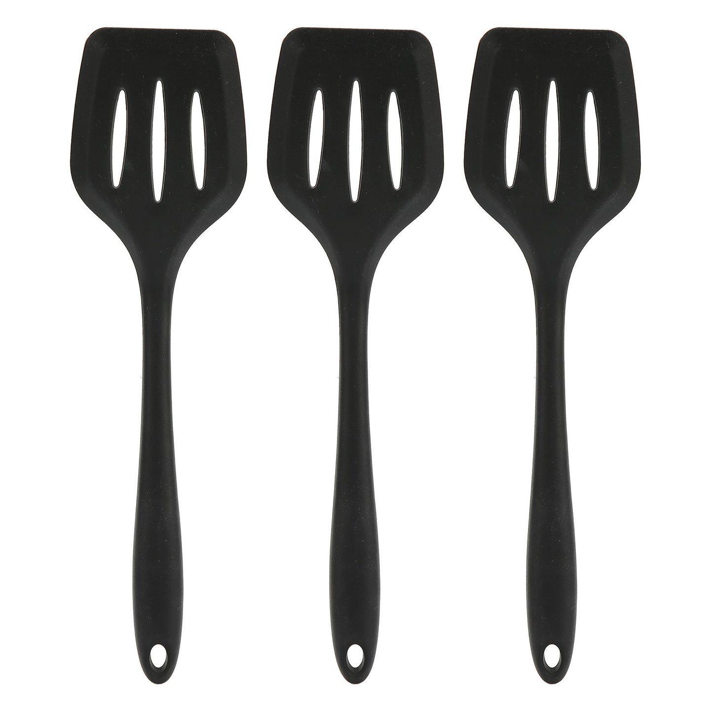3Pcs Silicone Spatula Easy Cleaning Odorless Food Grade Silicone Slotted Turner Spatula Multifunctional V1294-YM0523-3118220053211